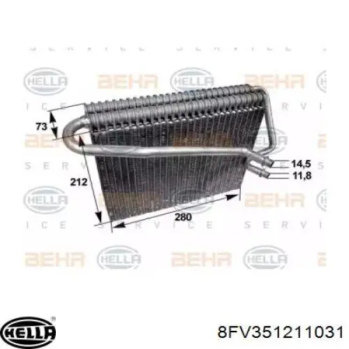 642504 Hart Радиатор отопителя салона