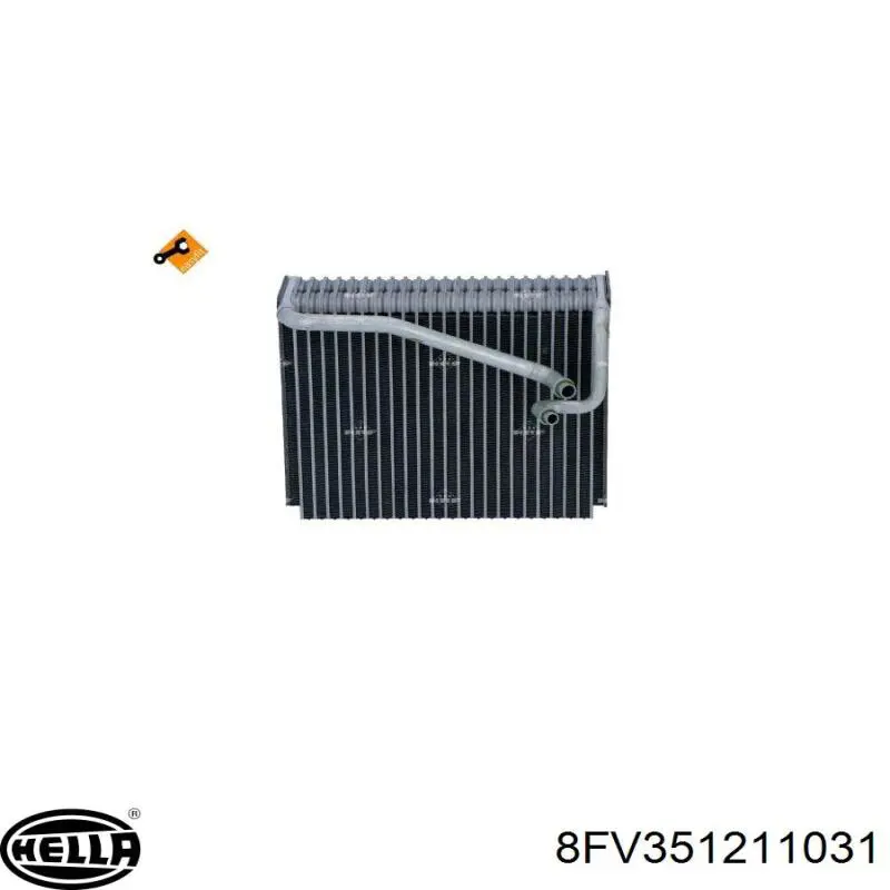 Evaporador, aire acondicionado 8FV351211031 HELLA