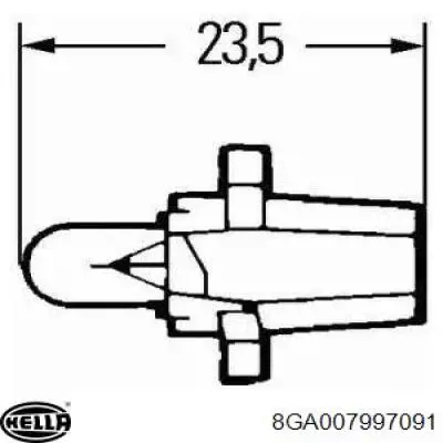 8GA007997091 HELLA Лампа