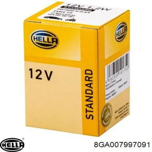 Лампочка накаливания HELLA 8GA007997091 цена, от 2.47 USD