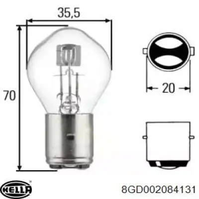 Лампочка HELLA 8GD002084131