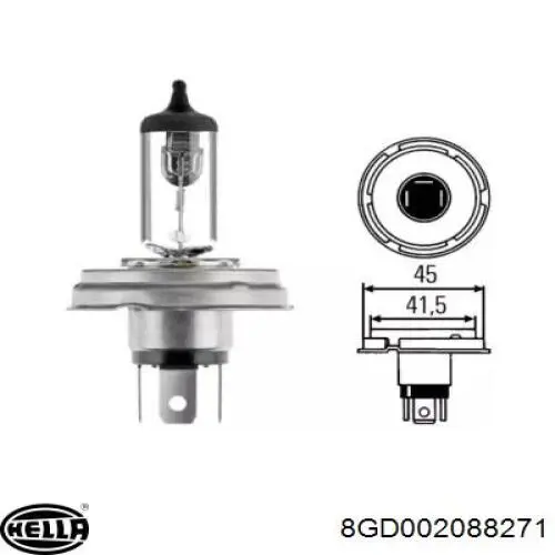 Купить 4015500 General Motors Лампочка галогенная