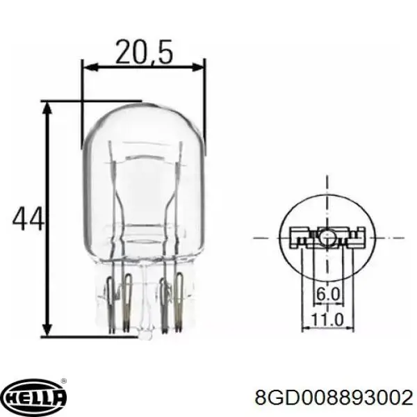 Лампочка HELLA 8GD008893002