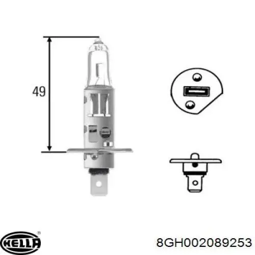 Лампочка галогенная KDWHLO9591 VAG