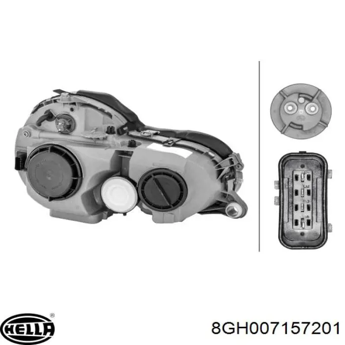 8GH007157201 HELLA Лампочка дальнего света