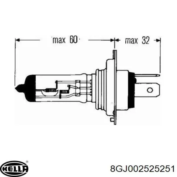 Лампочка галогенная H424V Magneti Marelli