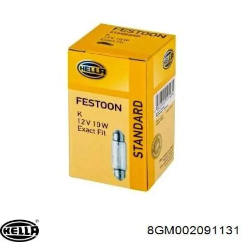 Лампа автомобильная HELLA 8GM002091131