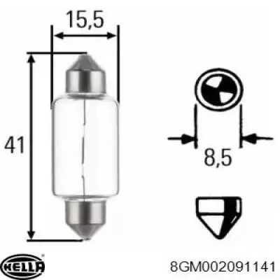 Лампочка 8GM002091141 HELLA