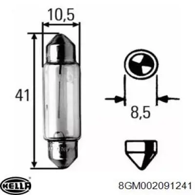 Лампочка накаливания HELLA 8GM002091241 цена, от 1.08 USD