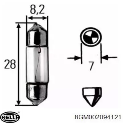 Лампочка 9417100000 Magneti Marelli