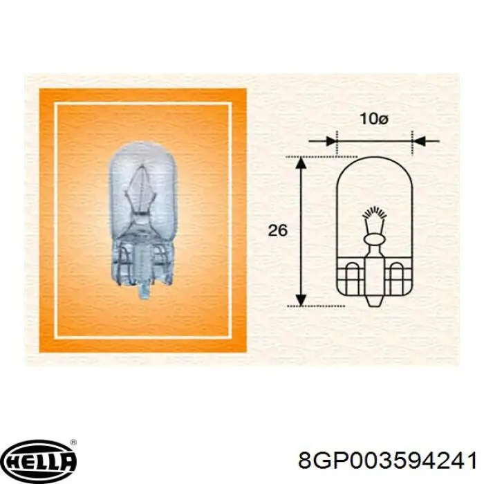 Лампа автомобильная Magneti Marelli W3W24V