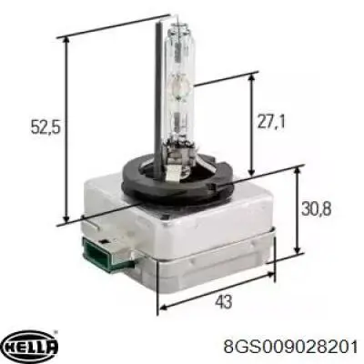 Лампочка ксеноновая 8GS009028201 HELLA