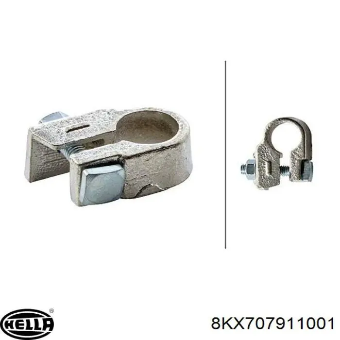 Клема автомобильного аккумулятора Mercedes A072332013100