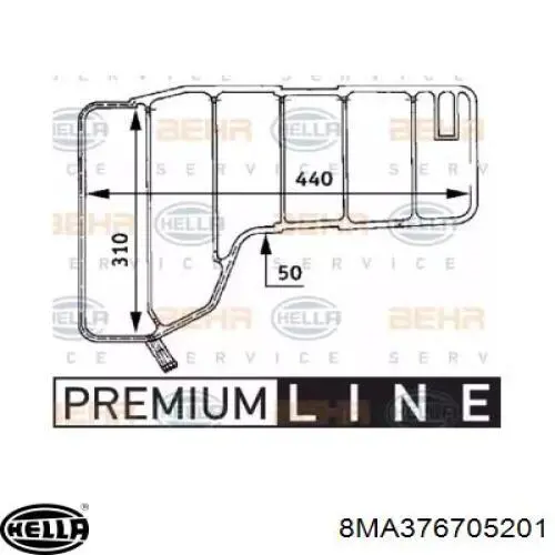 Бачок системы охлаждения 8MA376705201 HELLA