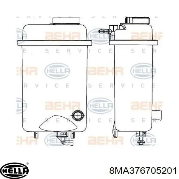 8MA376705201 HELLA Расширительный бачок охлаждения