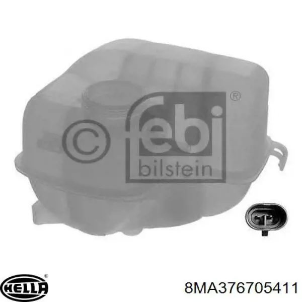 Купить 8MA376705411 HELLA Водяной бачок системы охлаждения