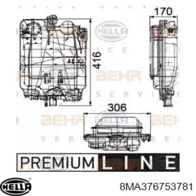 Бачок системы охлаждения 8MA376753781 HELLA