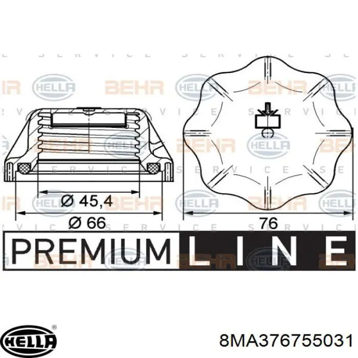 Купить 8MA376755031 HELLA Водяной бачок системы охлаждения