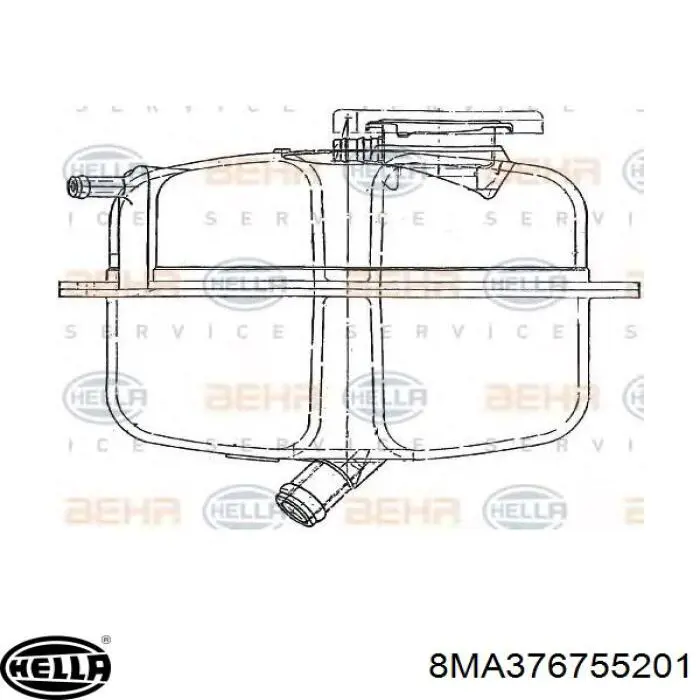 8MA376755201 HELLA Расширительный бачок охлаждения