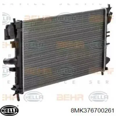 Radiador refrigeración del motor 8MK376700261 HELLA