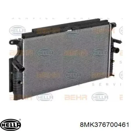 Radiador refrigeración del motor 8MK376700461 HELLA