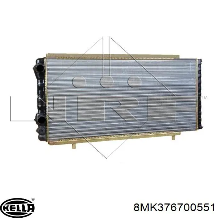 Radiador refrigeración del motor 8MK376700551 HELLA