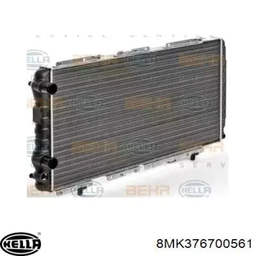 Radiador refrigeración del motor 8MK376700561 HELLA