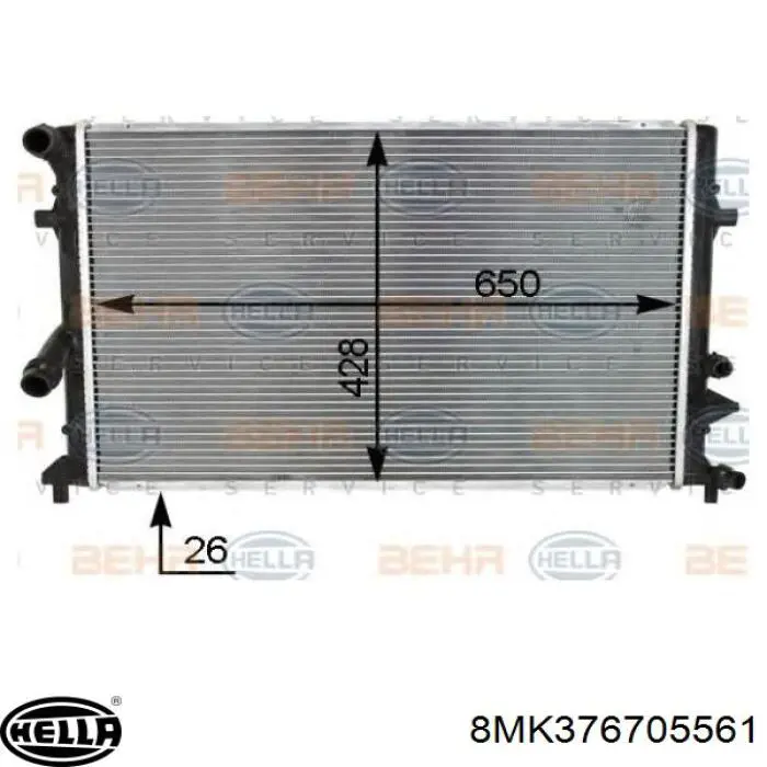 382156 Glyser Радиатор основной