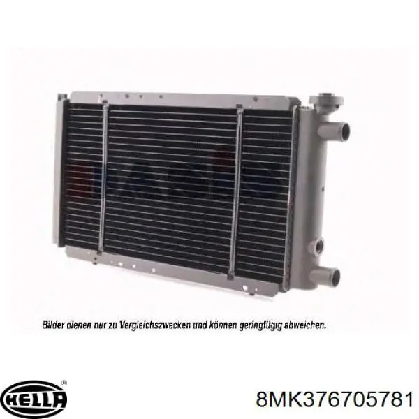 Radiador refrigeración del motor 8MK376705781 HELLA