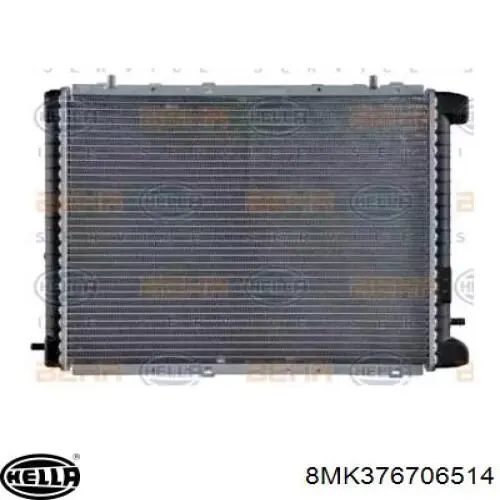 Radiador refrigeración del motor 8MK376706514 HELLA