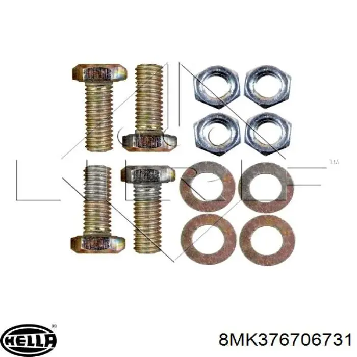 Купить 8MK376706731 HELLA Радиатор водяной