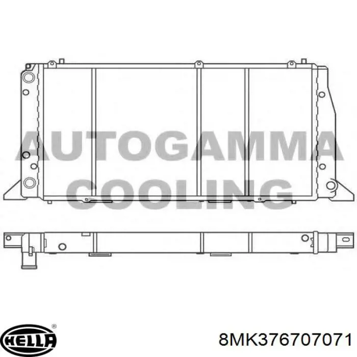 Радиатор 8MK376707071 HELLA