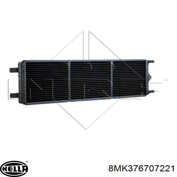 Радиатор охлаждения двигателя дополнительный HELLA 8MK376707221