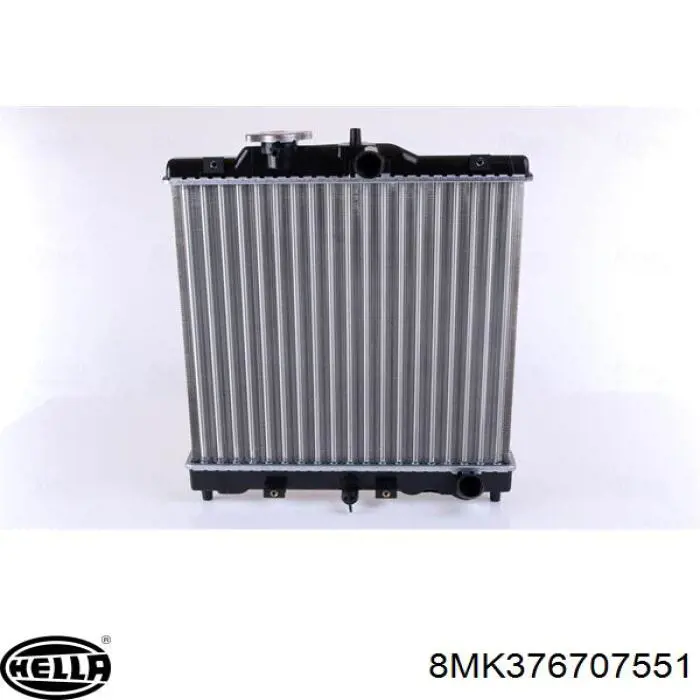 Radiador refrigeración del motor 8MK376707551 HELLA