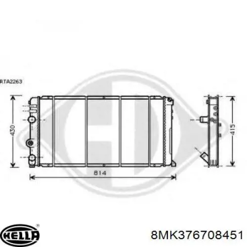 Радиатор 9161437 Renault (RVI)