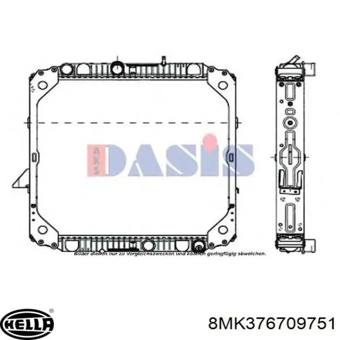 Купить 6765001603 Mercedes Радиатор водяной