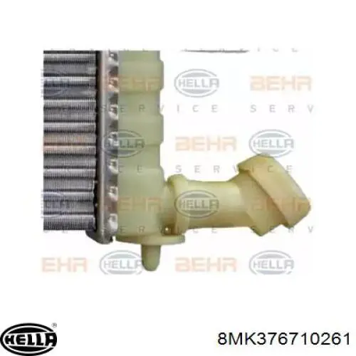 Radiador refrigeración del motor 8MK376710261 HELLA