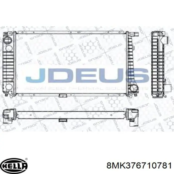 Радиатор охлаждения двигателя BMW 1709434 цена, от 103.69 USD