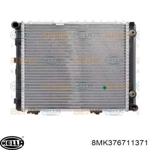 Radiador refrigeración del motor 8MK376711371 HELLA