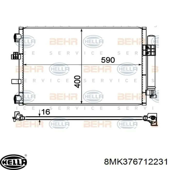 Купить 2108804 HELLA Радиатор водяной