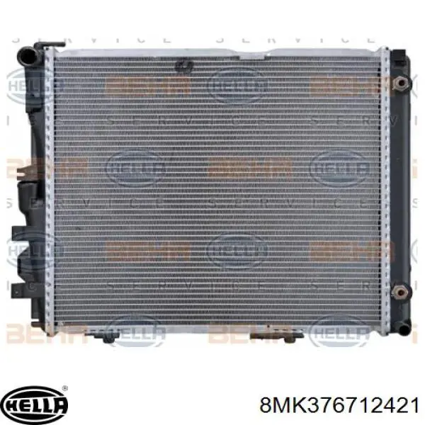 Radiador refrigeración del motor 8MK376712421 HELLA