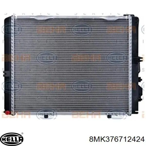 Radiador refrigeración del motor 8MK376712424 HELLA