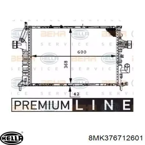 Радиатор 8MK376712601 HELLA