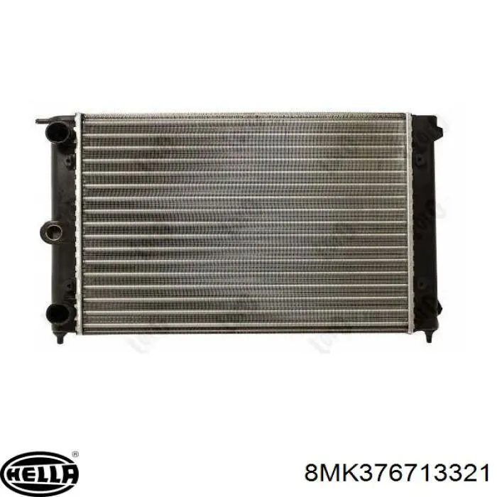Radiador refrigeración del motor 8MK376713321 HELLA