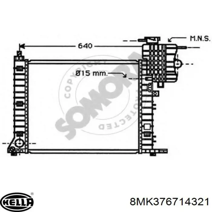 Радиатор охлаждения двигателя Polcar 5012086X цена, от 147.35 USD