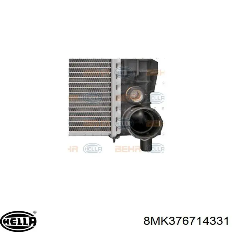 Radiador refrigeración del motor 8MK376714331 HELLA