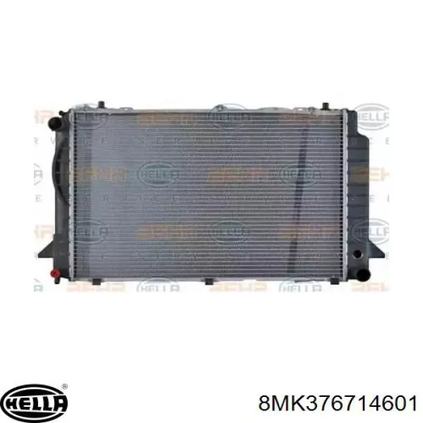 Radiador refrigeración del motor 8MK376714601 HELLA