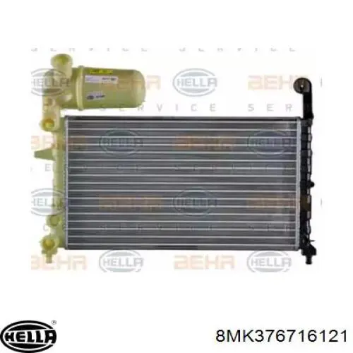 Radiador refrigeración del motor 8MK376716121 HELLA