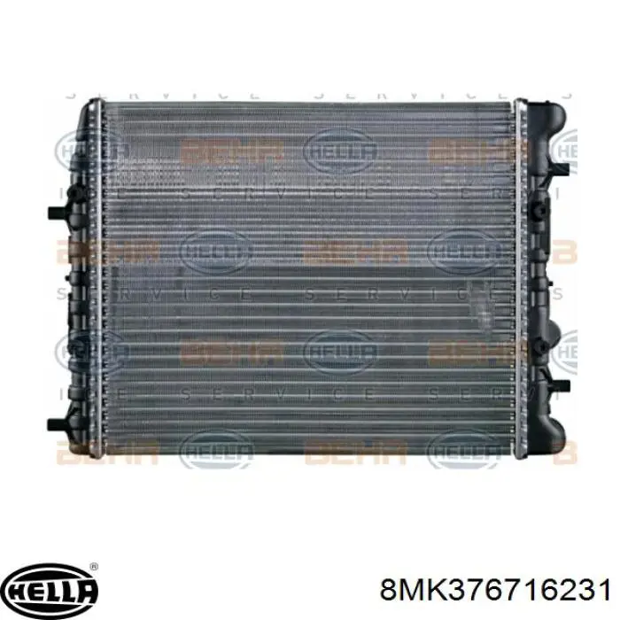Radiador refrigeración del motor 8MK376716231 HELLA