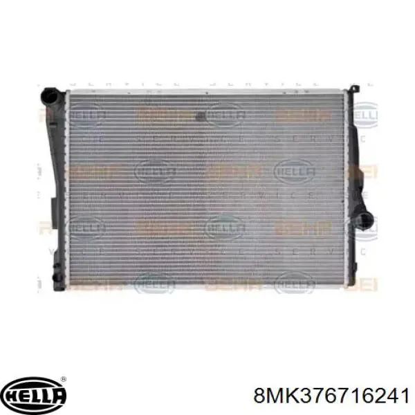 Radiador refrigeración del motor 8MK376716241 HELLA